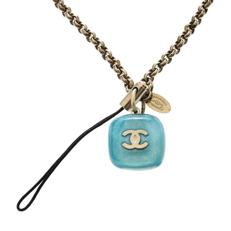 chanel cell phone charm